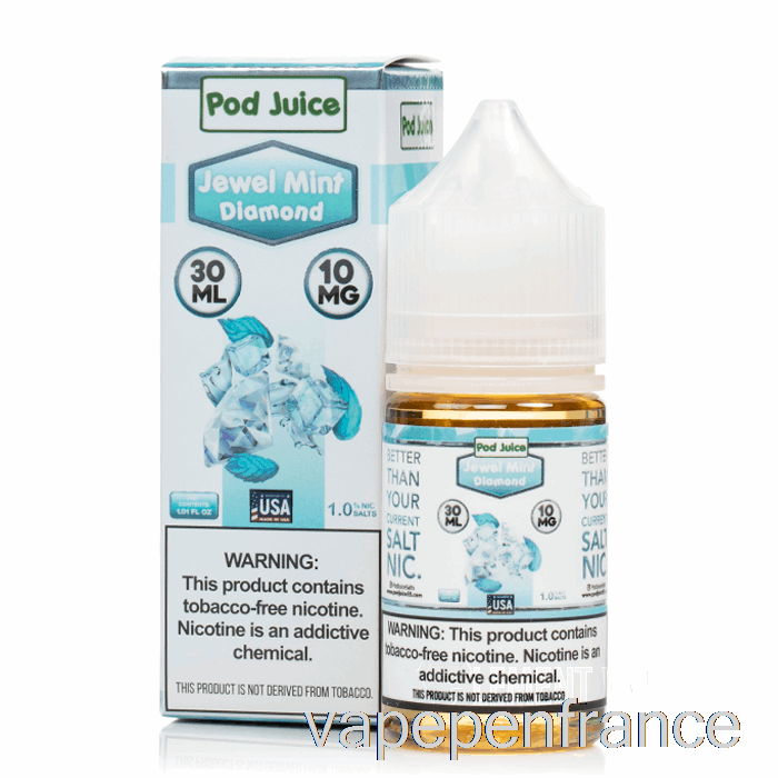 Bijou Menthe Diamant - Jus De Dosette - 30 Ml 35 Mg Stylo Vape